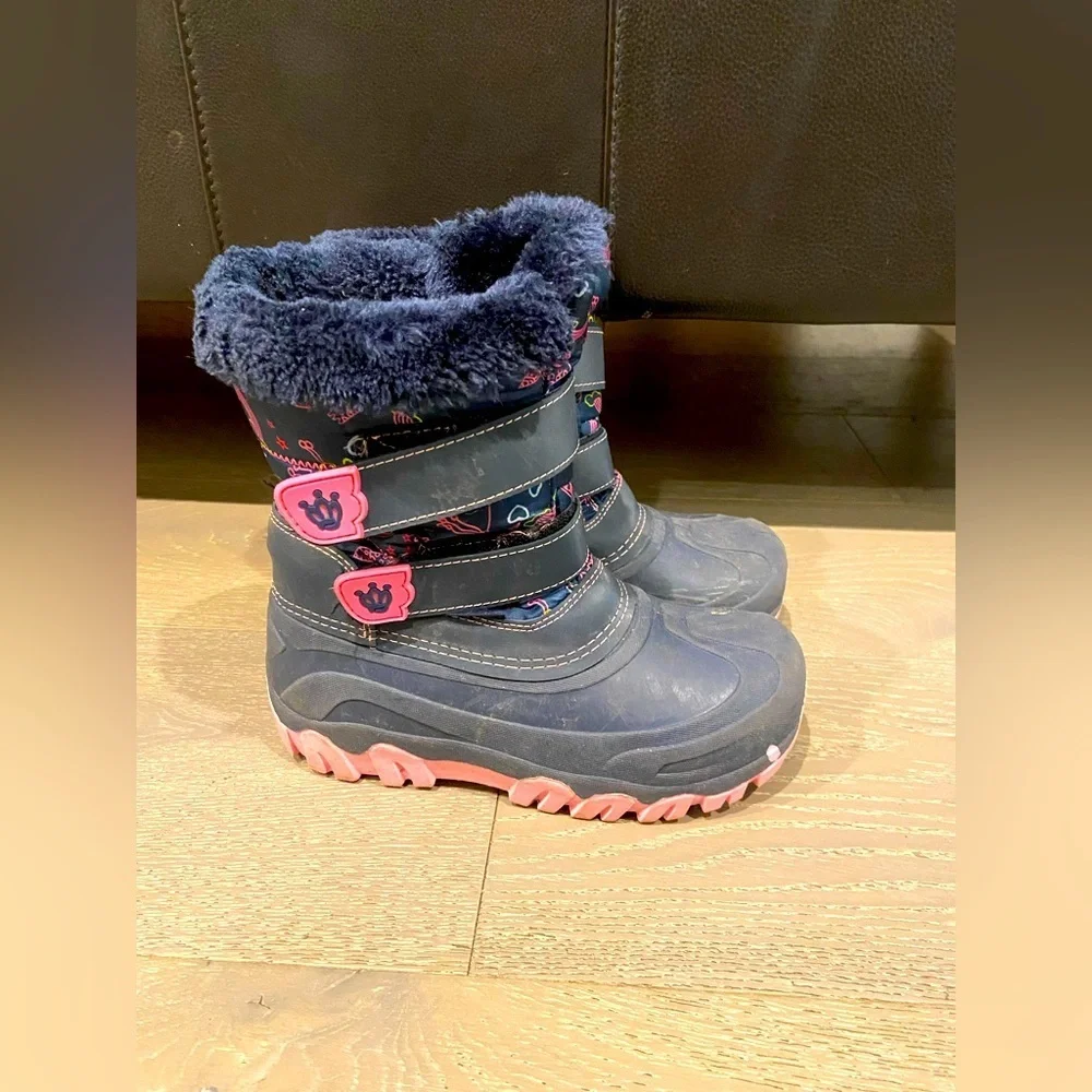 Kids warm snow boots